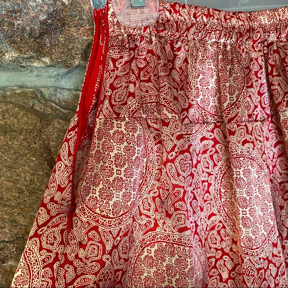 🌺 Vintage culottes made of silky fabric with boho vibe. - Picture 6 of 7